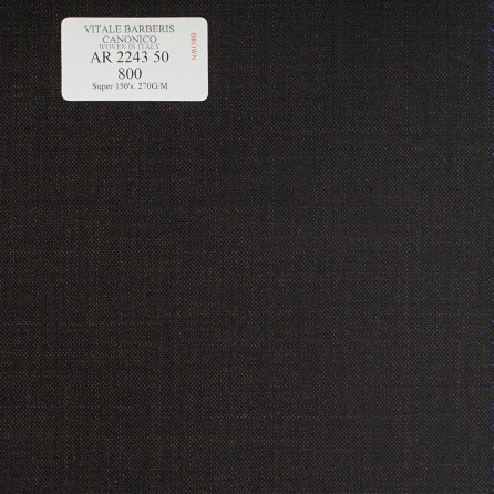 AR 2243 50 CANONICO - 100% Wool -  Đen Trơn